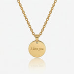 Custom Gold Pendant Necklace