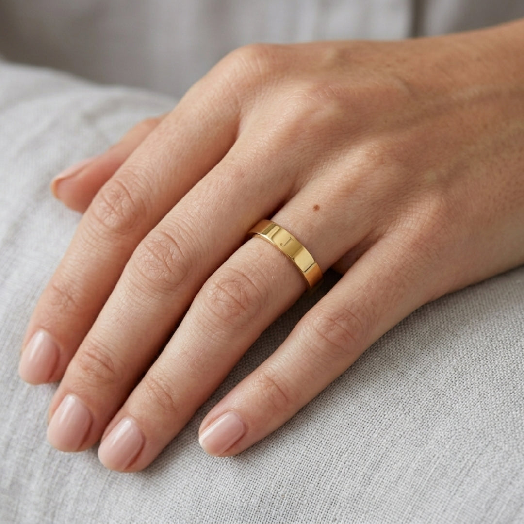 Initial Band Ring