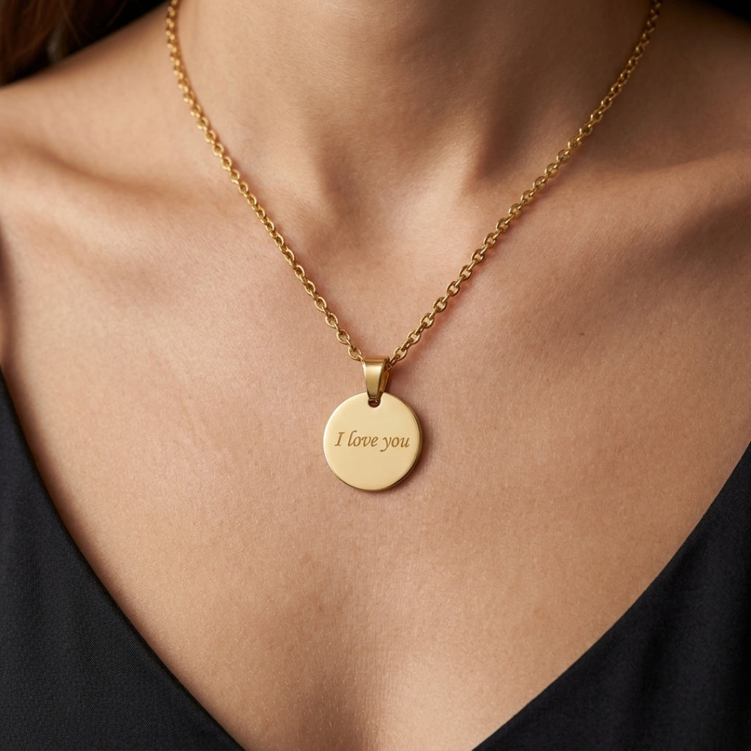 Custom Gold Pendant Necklace