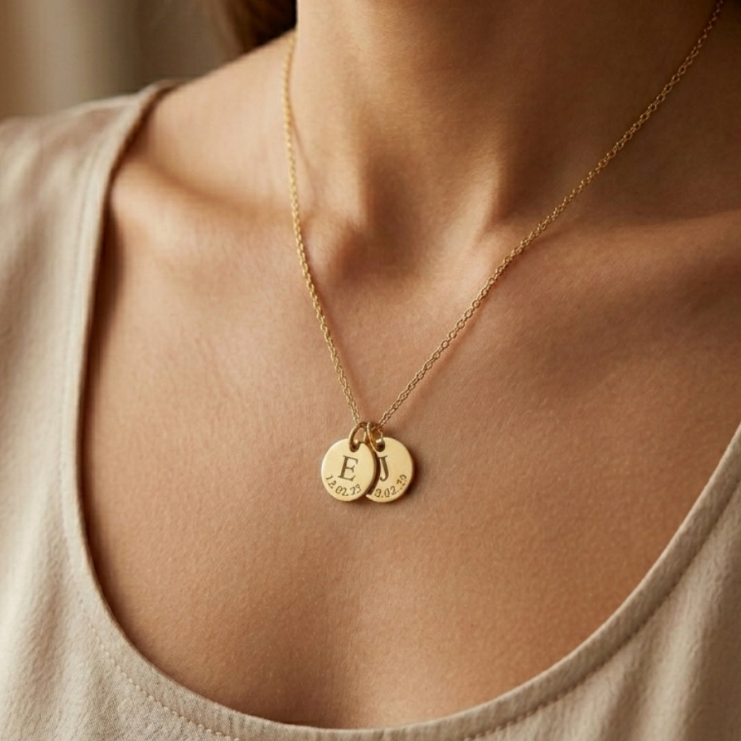 Date Disc Necklace