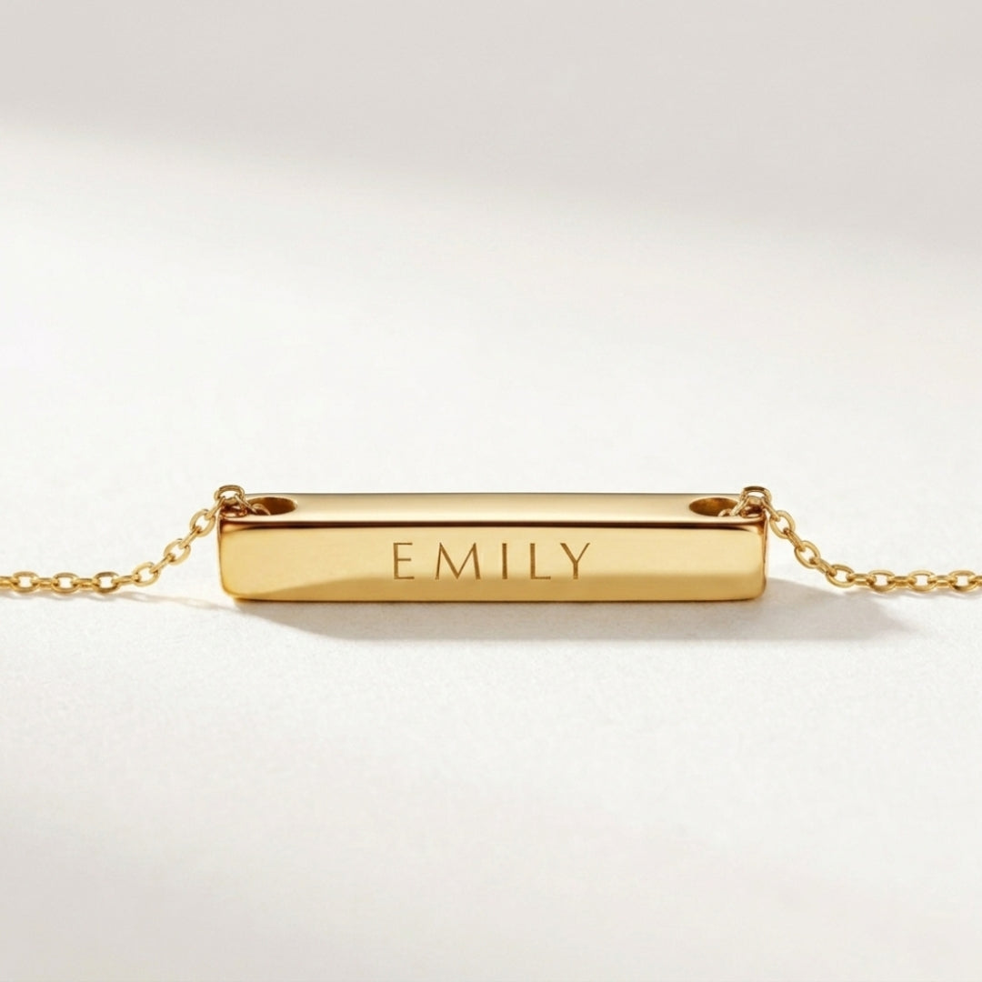 Custom Horizontal Bar Necklace