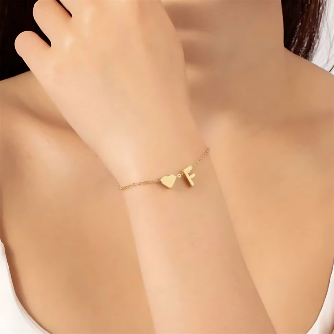 True Initial Bracelet