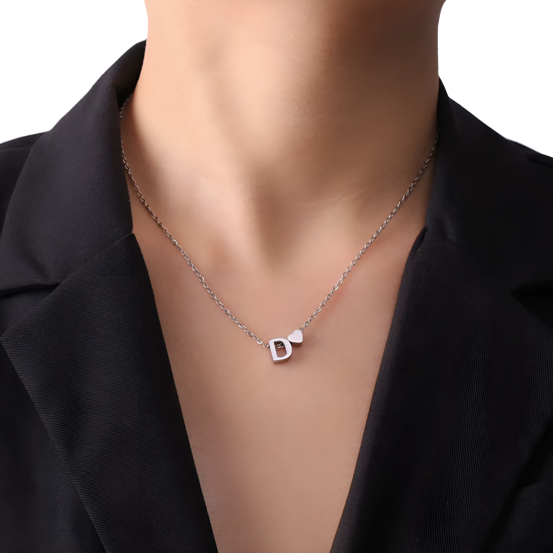 Initial Heart Necklace